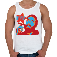 PRINTFASHION Havanna szivar & Fidel Castro - Férfi atléta - Fehér