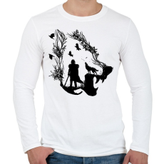 PRINTFASHION Havas Jon - Férfi hosszú ujjú póló - Fehér