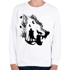 PRINTFASHION Havas Jon - Gyerek pulóver - Fehér gyerek pulóver, kardigán