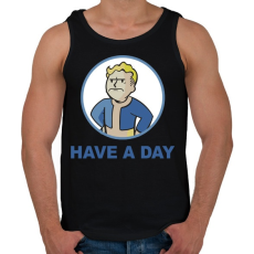 PRINTFASHION Have a day - Férfi atléta - Fekete