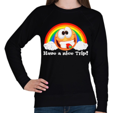 PRINTFASHION Have a  nice trip! - Női pulóver - Fekete női pulóver, kardigán