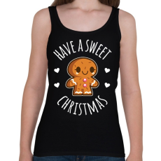 PRINTFASHION Have sweet Christmas - Női atléta - Fekete