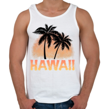 PRINTFASHION Hawaii - Férfi atléta - Fehér atléta, trikó