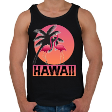 PRINTFASHION Hawaii - Férfi atléta - Fekete