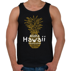 PRINTFASHION Hawaii - Férfi atléta - Fekete