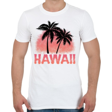 PRINTFASHION Hawaii - Férfi póló - Fehér