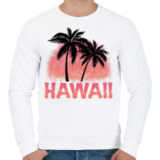 PRINTFASHION Hawaii - Férfi pulóver - Fehér férfi pulóver, kardigán