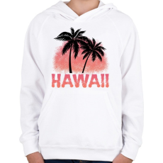 PRINTFASHION Hawaii - Gyerek kapucnis pulóver - Fehér