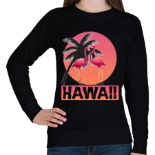 PRINTFASHION Hawaii - Női pulóver - Fekete női pulóver, kardigán