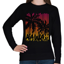 PRINTFASHION Hawaii - Női pulóver - Fekete női pulóver, kardigán