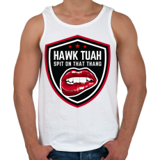 PRINTFASHION Hawk Tuah… Spit On That Thang - Férfi atléta - Fehér