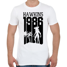 PRINTFASHION hawkins 1986 - Férfi póló - Fehér férfi póló