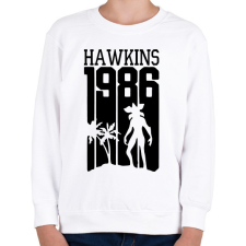 PRINTFASHION hawkins 1986 - Gyerek pulóver - Fehér gyerek pulóver, kardigán