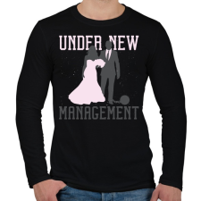 PRINTFASHION Házasság - Férfi hosszú ujjú póló - Fekete férfi póló