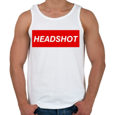PRINTFASHION Headshot - Férfi atléta - Fehér