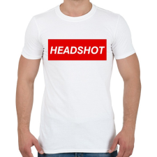 PRINTFASHION Headshot - Férfi póló - Fehér férfi póló