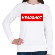 PRINTFASHION Headshot - Női pulóver - Fehér