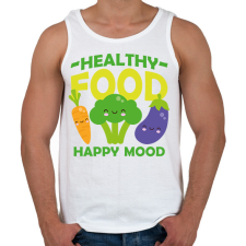 PRINTFASHION Healthy food - Férfi atléta - Fehér atléta, trikó