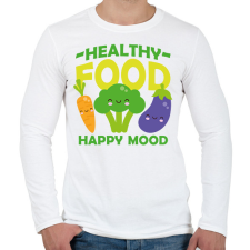 PRINTFASHION Healthy food - Férfi hosszú ujjú póló - Fehér férfi póló