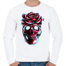 PRINTFASHION Heartless - Férfi pulóver - Fehér férfi pulóver, kardigán