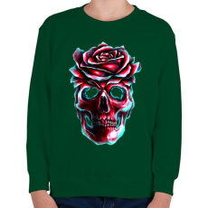 PRINTFASHION Heartless - Gyerek pulóver - Sötétzöld