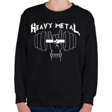 PRINTFASHION Heavy Metal - Gyerek pulóver - Fekete