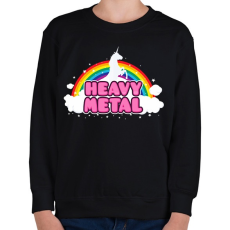 PRINTFASHION Heavy Metal - Gyerek pulóver - Fekete