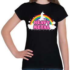 PRINTFASHION Heavy Metal - Női póló - Fekete