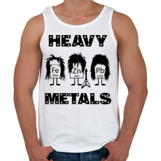 PRINTFASHION Heavy metals - vegyjelek - Férfi atléta - Fehér