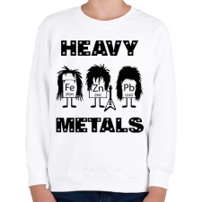 PRINTFASHION Heavy metals - vegyjelek - Gyerek pulóver - Fehér gyerek pulóver, kardigán