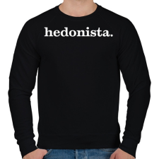 PRINTFASHION hedonista - Férfi pulóver - Fekete férfi pulóver, kardigán