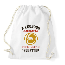 PRINTFASHION Hegesztő szülinapja február színes - Sportzsák, Tornazsák - Fehér tornazsák