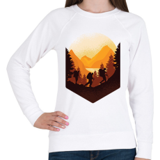 PRINTFASHION Hegyi túra - Női pulóver - Fehér