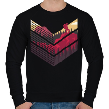 PRINTFASHION Hegymászó - Férfi pulóver - Fekete férfi pulóver, kardigán