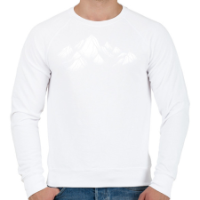 PRINTFASHION Hegység - Férfi pulóver - Fehér férfi pulóver, kardigán