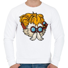 PRINTFASHION Hejmer - Férfi pulóver - Fehér