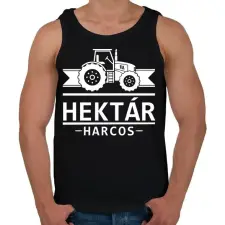 PRINTFASHION Hektár Harcos - Férfi atléta - Fekete atléta, trikó