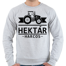 PRINTFASHION Hektár Harcos - Férfi pulóver - Sport szürke