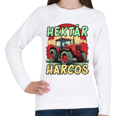 PRINTFASHION Hektár Harcos - Női pulóver - Fehér