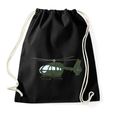 PRINTFASHION Helikopter - Sportzsák, Tornazsák - Fekete tornazsák