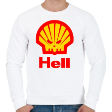 PRINTFASHION Hell - Férfi pulóver - Fehér férfi pulóver, kardigán