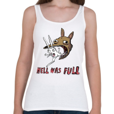 PRINTFASHION Hell was fun - Női atléta - Fehér női trikó