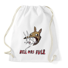 PRINTFASHION Hell was fun - Sportzsák, Tornazsák - Fehér tornazsák