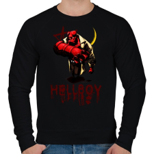 PRINTFASHION hellboy - Férfi pulóver - Fekete férfi pulóver, kardigán