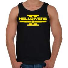 PRINTFASHION Helldivers 2 - Férfi atléta - Fekete atléta, trikó