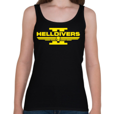 PRINTFASHION Helldivers 2 - Női atléta - Fekete női trikó