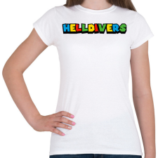 PRINTFASHION Helldivers - Női póló - Fehér női póló