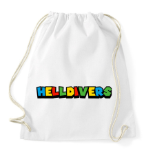 PRINTFASHION Helldivers - Sportzsák, Tornazsák - Fehér tornazsák