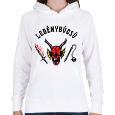 PRINTFASHION Hellfire Club legenybucsu - Női kapucnis pulóver - Fehér női pulóver, kardigán