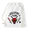 PRINTFASHION Hellfire Club - Stranger Things - Sportzsák, Tornazsák - Fehér